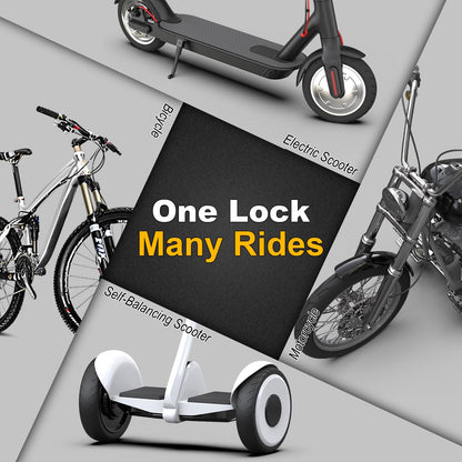 AMZLOCK Handschellenschloss AMZ009, 90 cm Kettenschloss für E-Scooter