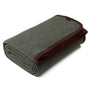 ACUSHLA Merino Wolldecke 160x200 cm, warme Campingdecke, Olive – olivgrün, weicher Flor, für Camping und Outdoor