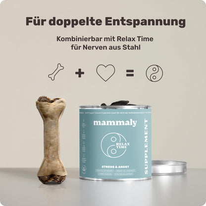 mammaly Relax Bone+ Kauknochen mit Kamille & Lavendel, 17 cm