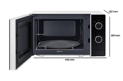 Samsung Solo-Mikrowelle MS20A3010AH/EG - Weiss/Schwarz