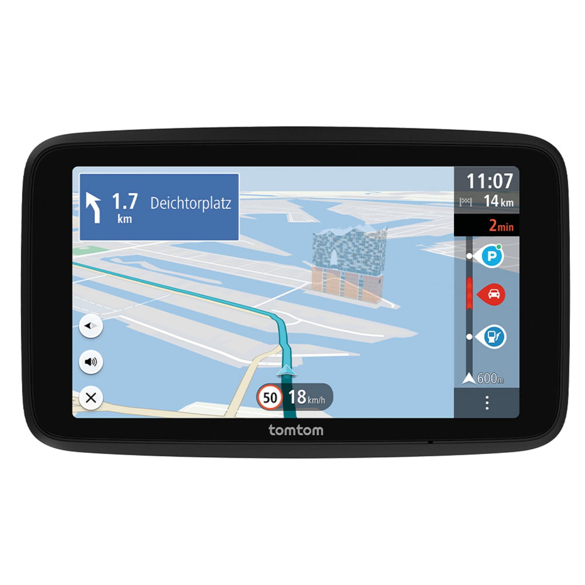 TomTom GO Advanced Pkw-Navi mit 6-Zoll-Display und TomTom Traffic, kapazitiver Touchscreen, umkehrbare Halterung