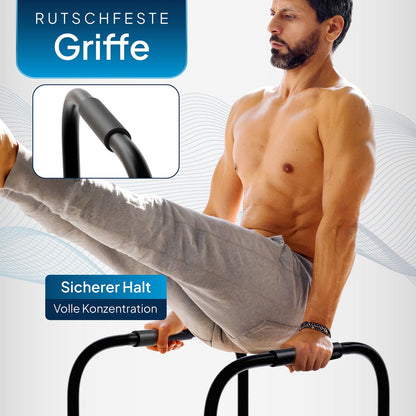 ArtSport Dip Barren Dip Station Liegestützgriffe - Schwarz