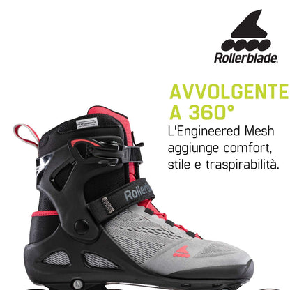 Rollerblade Macroblade 90 Inlineskates - Grau/Pink