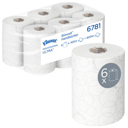 Kleenex Ultra Slimroll Rollenpapiertücher 6781 - 2-lagig 6x100m