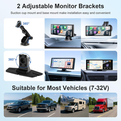 DriveView 10,26 Zoll Wireless Carplay/AA Display + 4K Dashcam