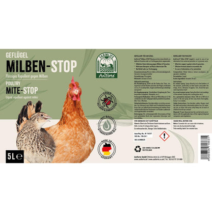 AniForte Milben Stop Flüssig Milbenmittel Hühner Geflügel - 5 Liter