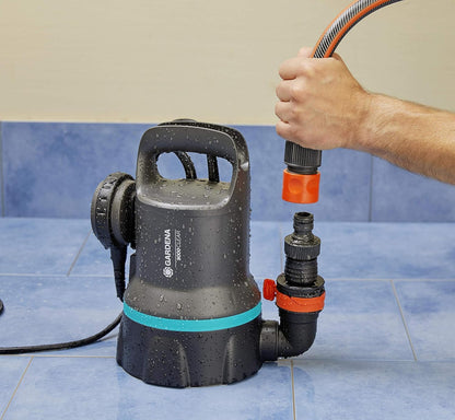 Gardena Klarwasser-Tauchpumpe 9000 Flachabsaugung - 09030-20