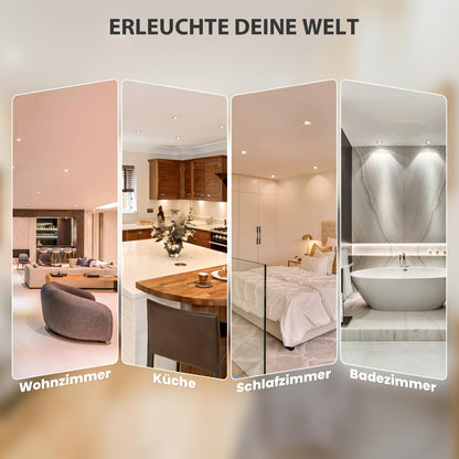 zexhy LED Einbaustrahler dimmbar schwenkbar IP44 230V 5W 6er Set