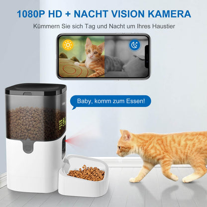 Balimo Futterautomat Katze – WLAN, HD Video & App Steuerung 4L