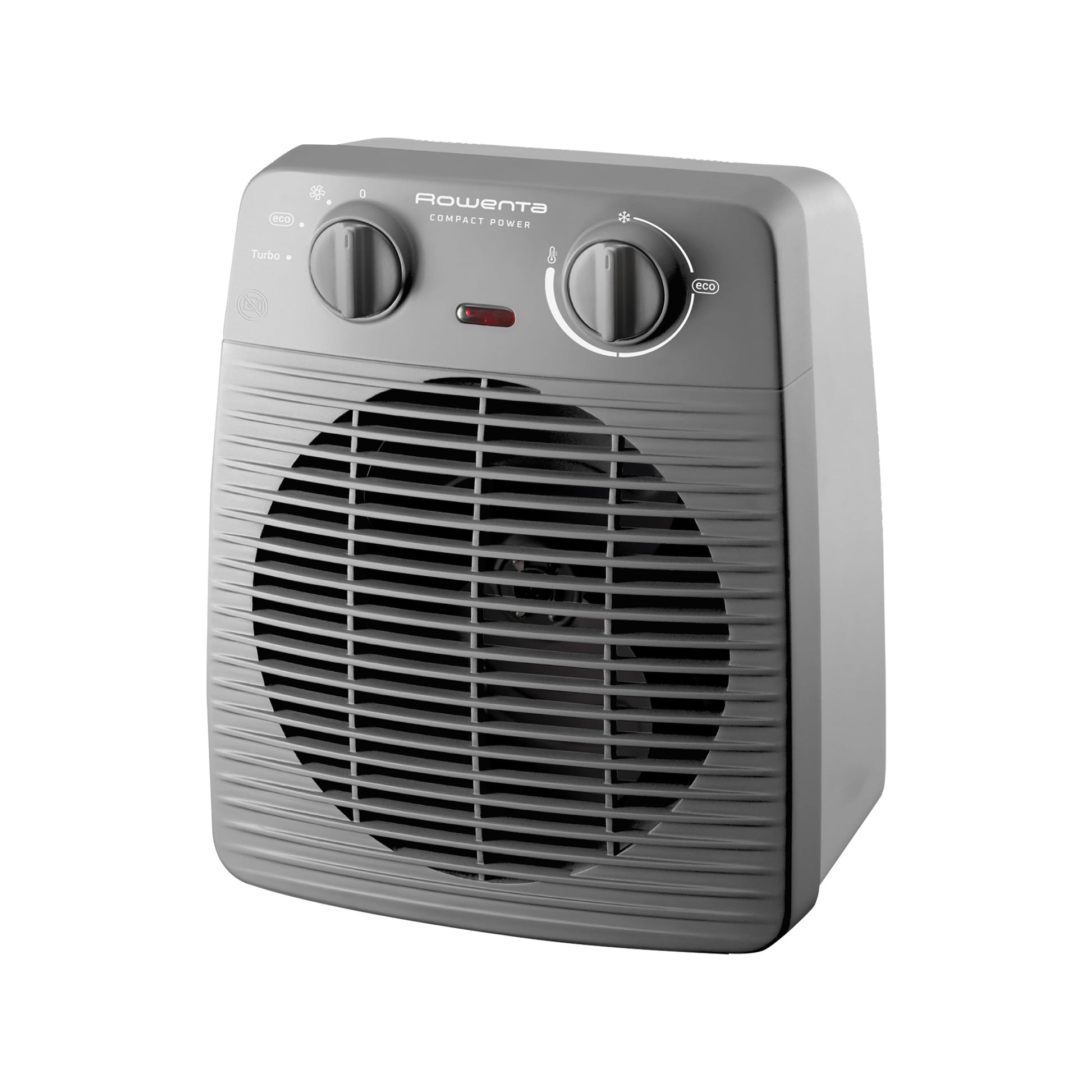 Rowenta Compact Power Heizlüfter SO2212F0 mit Thermostat, Grau, kompakte Bauform mit Tragegriff