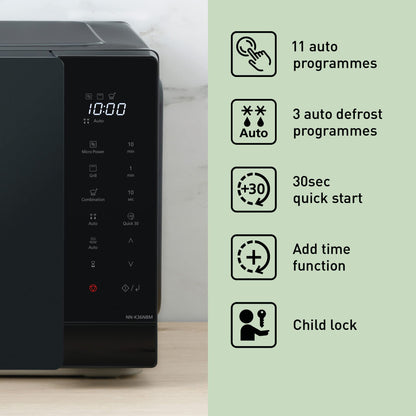 Panasonic NN-K36NBMEPG Mikrowellengrill Kombi - Schwarz