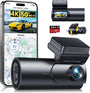 GKU D600Pro 4K Dashcam Auto vorne und hinten mit GPS und WiFi – kompakte Dual-Kamera mit 1,47-Zoll-Display