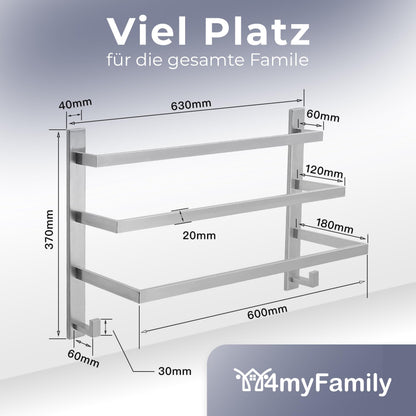 Badetuchhalter Handtuchhaken Ohne Bohren - Edelstahl SUS 304