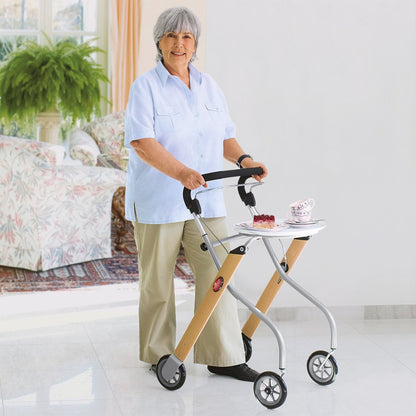 Trust Care 9320 Let's Go Wohnraumrollator – Holz/Silber Optik