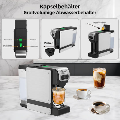 KOTLIE ST-550 Multi-Kapsel Kaffeemaschine 4-in-1, 19 Bar