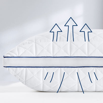 BedStory Kopfkissen 80x80 - 2er Set höhenverstellbar