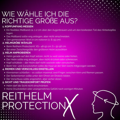 PFIFF ProtectionX Kinderreithelm grössenverstellbar Pink XS 48-52 cm