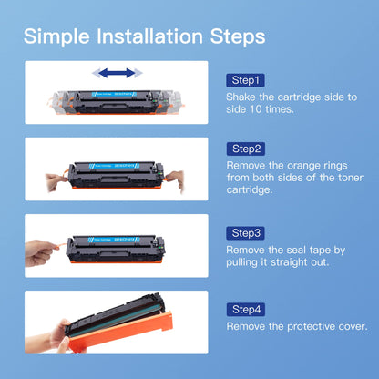 GPC IMAGE 201X Toner kompatibel für HP 201X 201A, 4er-Pack