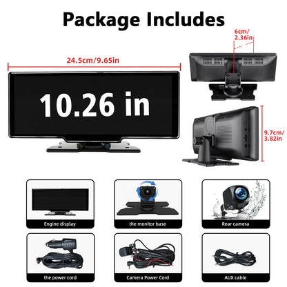 Apple CarPlay Android Auto Display 10,26" mit Kamera