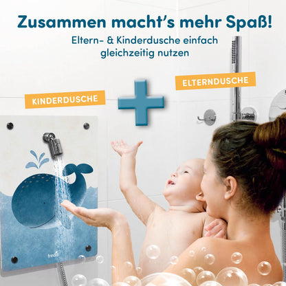 fredis Kinder-Dusche Wal Motiv – Kindgerechte Spieldusche