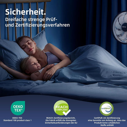 MENDALE Gelschaum Matratzentopper 90x200cm H2/H3 6cm