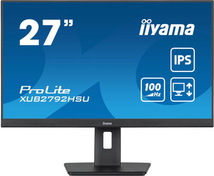 iiyama Prolite XUB2792HSU-B6 IPS Monitor – 27 Zoll Full-HD schwarz