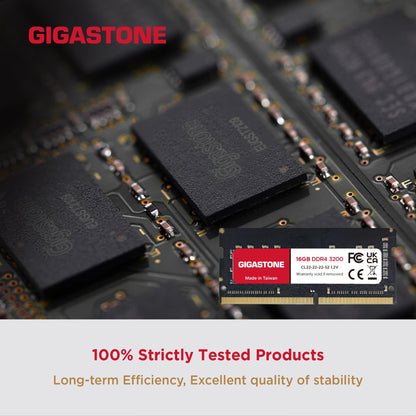【DDR4 RAM Nur für Laptops】 GIGASTONE 32GB Kit (2x16GB) DDR4 3200MHz (2933/2666MHz) PC4-25600 CL22 1,2V SODIMM 260Pin Nicht-ECC ungepuffert Notebook Speicher-Upgrade