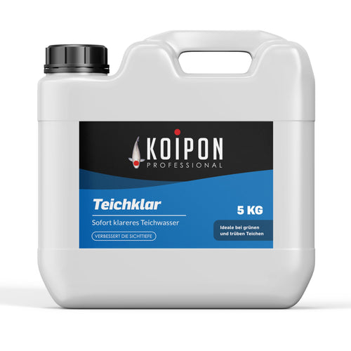 KOIPON Teichklar 5L Teichwasseraufbereiter gegen Schwebealgen im 5-Liter-Kanister