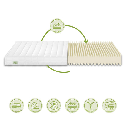 DREAMSTAR Simple Flex Duo 7-Zonen Kaltschaummatratze 90x190 cm