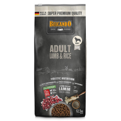 BELCANDO Adult Lamb & Rice Trockenfutter für empfindliche Hunde - 12,5 kg