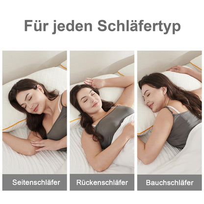 Twirest Kopfkissen 80x80 cm, Memory Foam, höhenverstellbar, 2er Set