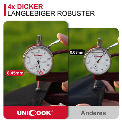 Unicook Grillabdeckung 140 cm wasserdicht, Grillhaube für Gasgrill