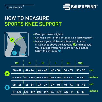 Bauerfeind Knee Support Sportkniebandage - M, Rivera