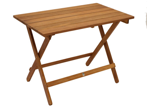 DEGAMO Klapptisch Dana, Gartentisch aus Akazienholz geölt, 90x52x65 cm, klappbarer Holztisch