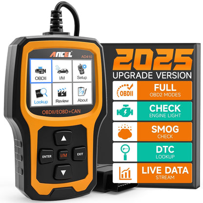 ANCEL AD410 OBD2/EOBD Diagnosegerät Auto - Schwarz/Gelb