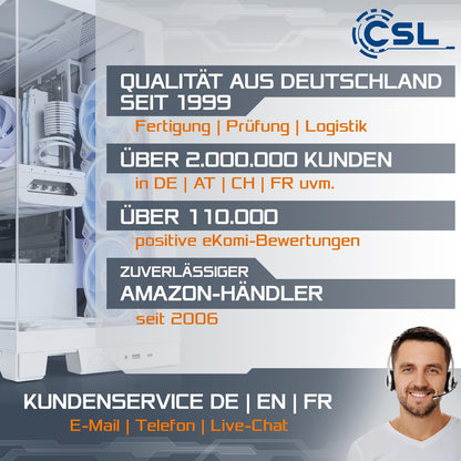 Gamer PC A10170 - Ryzen 5 5500 RTX 3050 32GB Win 11