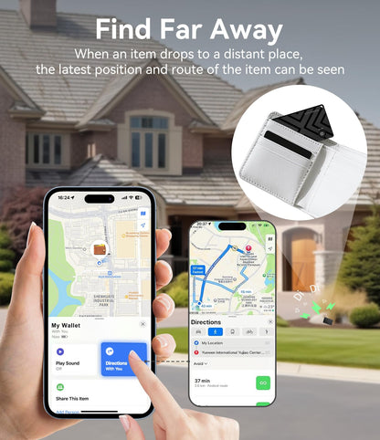 Ultrbeka Wallet Tracker, MFi-zertifiziert, für Apple Find My