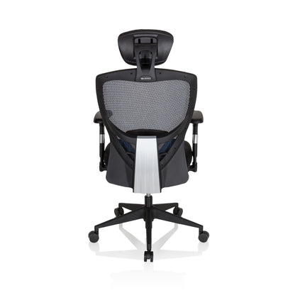 hjh OFFICE Venus Base Profi Bürostuhl Stoff/Netz Blau 657110