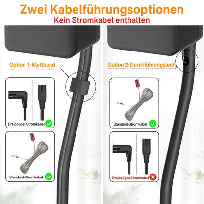 notiela Surround-Lautsprecherständer Paar, höhenverstellbar, Stahl