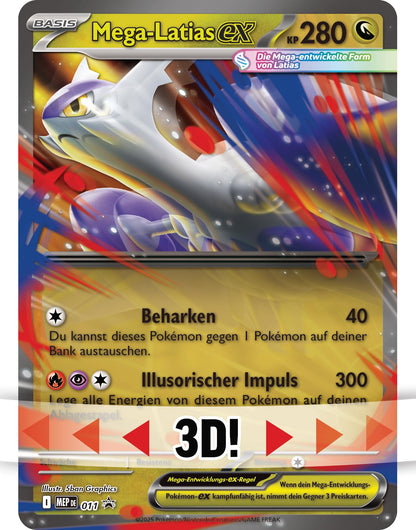 Pokémon Sammelkartenspiel Kollektion Mega-Latias-ex mit 4 Boostern