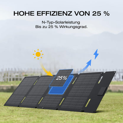 EF ECOFLOW 45W Tragbares Klappbares Solarpanel – Wetterfest IP68