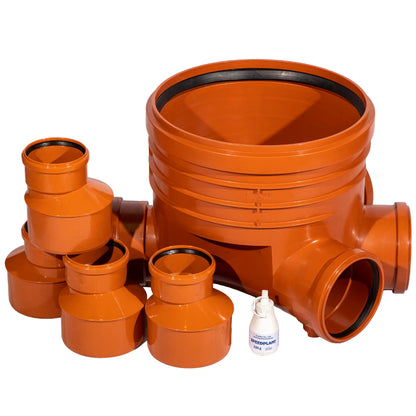 Revisionsschacht KG Abwasser DN400/DN110 - Komplett Set