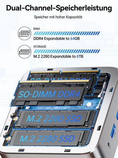 GMKtec NucBox G10 Mini PC - Ryzen 5 3500U, 16GB/512GB, W11 Pro