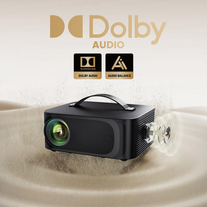 ONOAYO ONO3 Pro Mini Beamer 4K, WiFi 6, Bluetooth 5.4, Dolby Audio