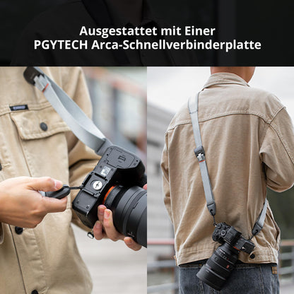 PGYTECH Kamera Schultergurt breit verstellbar, Nachtschwarz