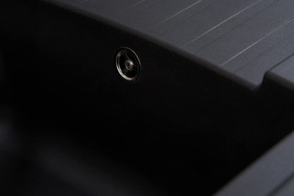 Respekta Boston Mineralitespüle – schwarz, 1 Becken, 86x50 cm