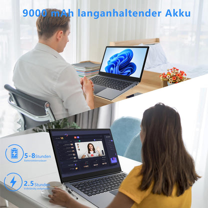 Morostron 16-Zoll Laptop – 8GB RAM, 256GB SSD, Win 11 Pro