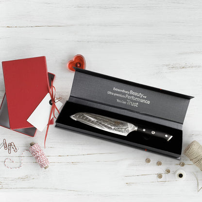 SHAN ZU PRO Series Damast Santokumesser – 67 Lagen G10 Griff