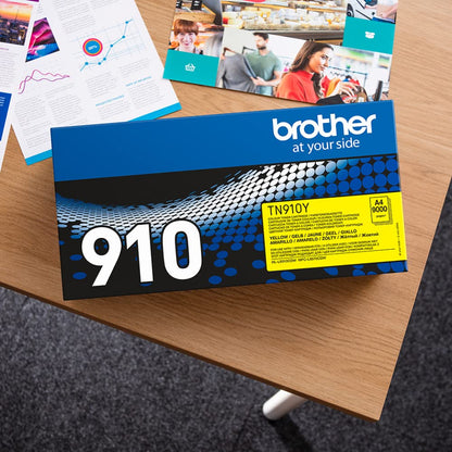 Brother TN-910Y Ultra-Jumbo Tonerkassette - gelb 9000 Seiten