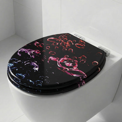 SINOBATH WC-Sitz mit Absenkautomatik H170, Toilettendeckel aus Holz